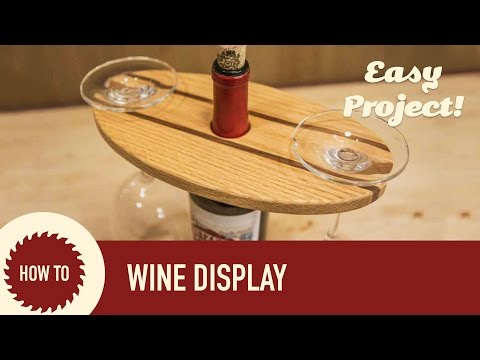 How to Make a Wine Display. Perfect for Craft Shows and Holiday Gifts