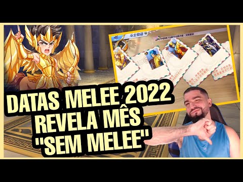 Cronograma PvP Melee 2022 Revela -1 Melee + Lenda dos Cavaleiros Pendentes - Saint Seiya Awakening