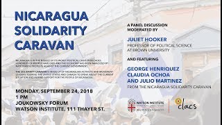 Nicaragua Solidarity Caravan Panel Discussion