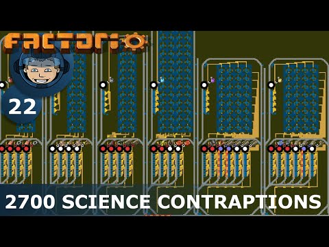 2700 SCIENCE PACK CONTRAPTIONS - Factorio: Ep. #22 - Guide & Let's Play