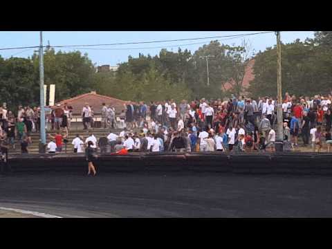 Pożegnanie kibiców z Gdańska po meczu w Pile  23.08.2015