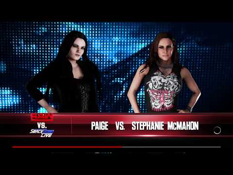 WWE 2K18 Paige Smackdown G.M. VS Stephanie McMahon Alt. 1 VS 1 No DQ Match