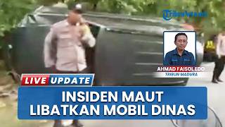 Mobil Dinas Polisi Tabrakan dengan Honda Vario di Bangkalan Madura, Satu Pemotor Tewas di TKP