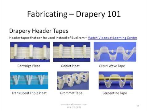 Drapery 101 - How to Fabricate Drapery Panels