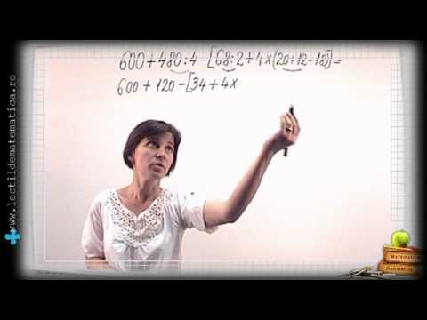 Video – Ordinea operațiilor matematice/Clasa 4