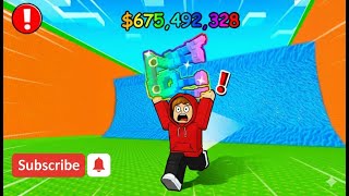 Collecting mystrey boxes and opening them in run away from tsunami to get brainrot. #roblox #gaming