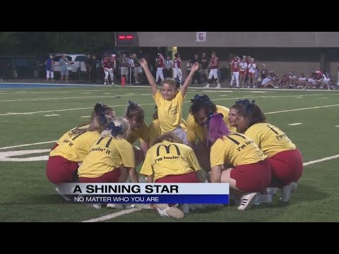 Sarah Czapp steals the show during halftime of OVAC All-Star football game