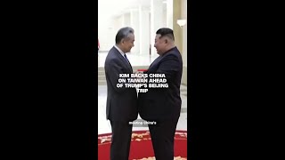 Kim backs China on Taiwan ahead of Trump’s Beijing trip