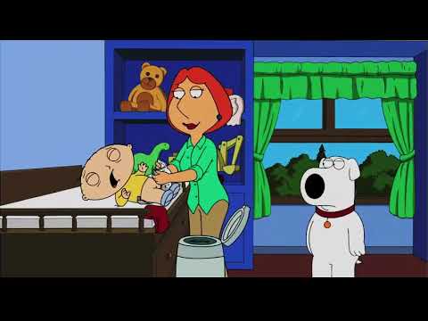 Padre de Familia-  Stewie cambio de pañal en reversa-audio latino