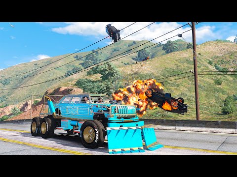 GTA 5 FEARLESS BRUISER APOCALYPSE CRASHES - SUPER CINEMATIC PICTURE WITH SLOW MO ep.66