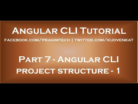 Angular CLI project structure 1