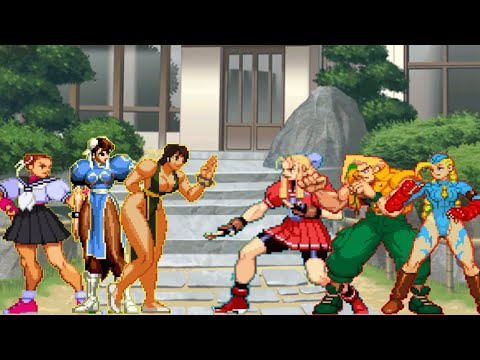 Chun Li vs Cammy Team (Insane AI) | Street Fighter IV