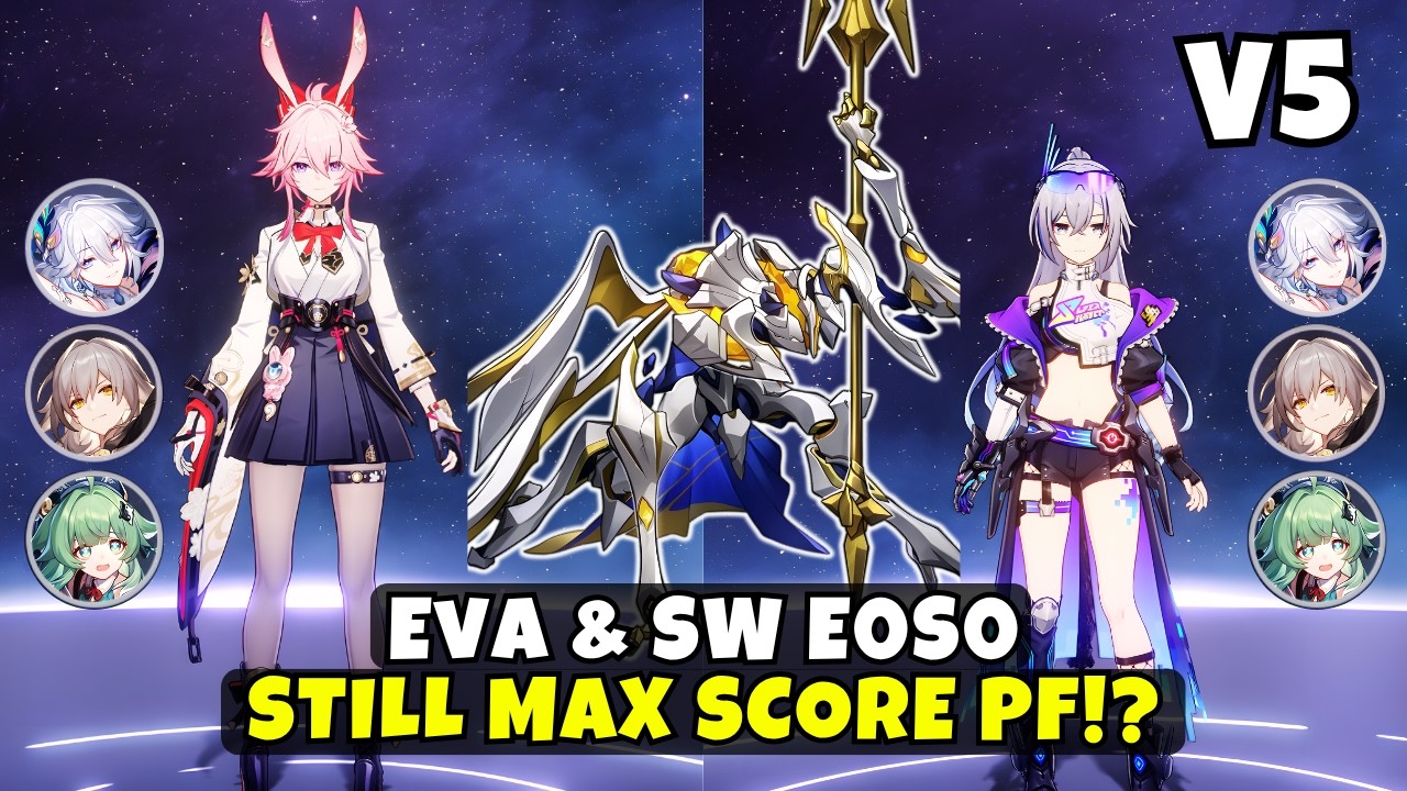 [V5] SW & Eva E0S0 Team - Max Score New Pure Fiction | HSR 4.2