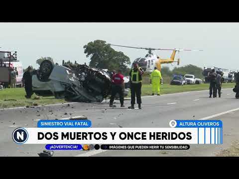 Choque fatal en la Autopista a Santa Fe: dos muertos y once heridos | TELEFE ROSARIO