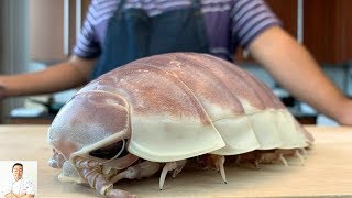 GRAPHIC: LIVE GIANT Isopod Fried Rice | Real Life Pokemon Kabuto | Isopod Cooking Hour