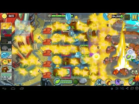 Plants vs Zombies 2 - Terror From Tomorrow Level 123 to 124 The Yellow World Galaxy  Plants vs Zombies 2