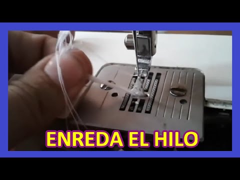 Why does the family sewing machine tangle the thread?