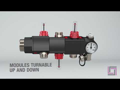 TRICOX OCTA Golyóscsap szett 1-5/4 egyenes/sarok moduláris osztó-gyűjtő rendszerhez
