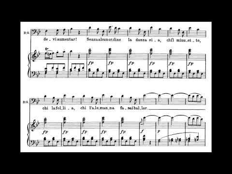 Titta Ruffo - Mozart: Don Giovanni: Fin ch'han dal vino (1914) [score]