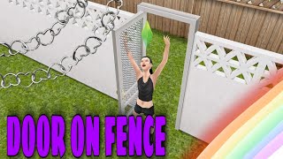 How To Put Door On Fence Part 2 (The Sims Freeplay) #8