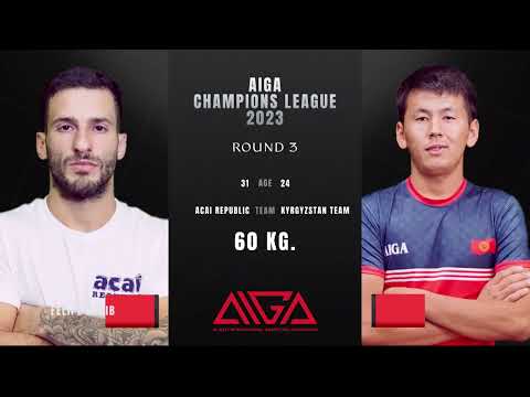 - 60 kg Felipe Santos Acai republic vs Raimbek Tazhibaev KNT