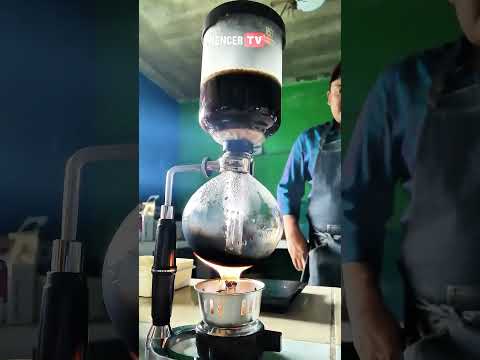 Finca Santa Fe, La Unión, Zacapa. Cafetera de sifón o al vacío.