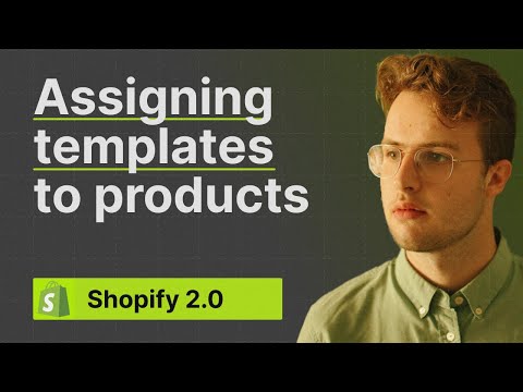 Assigning Product Templates in Shopify