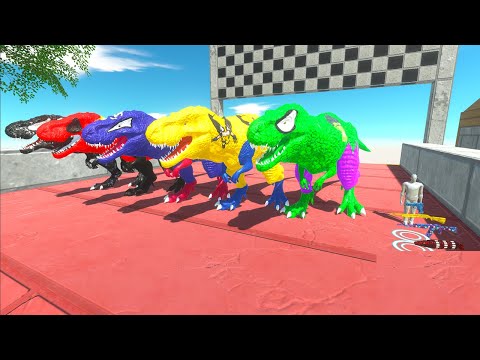 Dinosaurs Race Champions Trex Vs Fps avatar Jurassic World Ev - Animal Revolt Battle Simulator