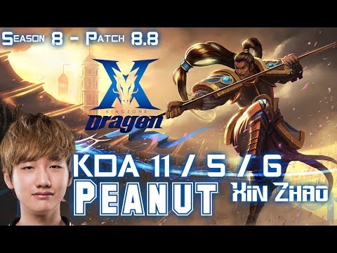 KZ Peanut XIN ZHAO vs OLAF Jungle - Patch 8.8 KR Ranked