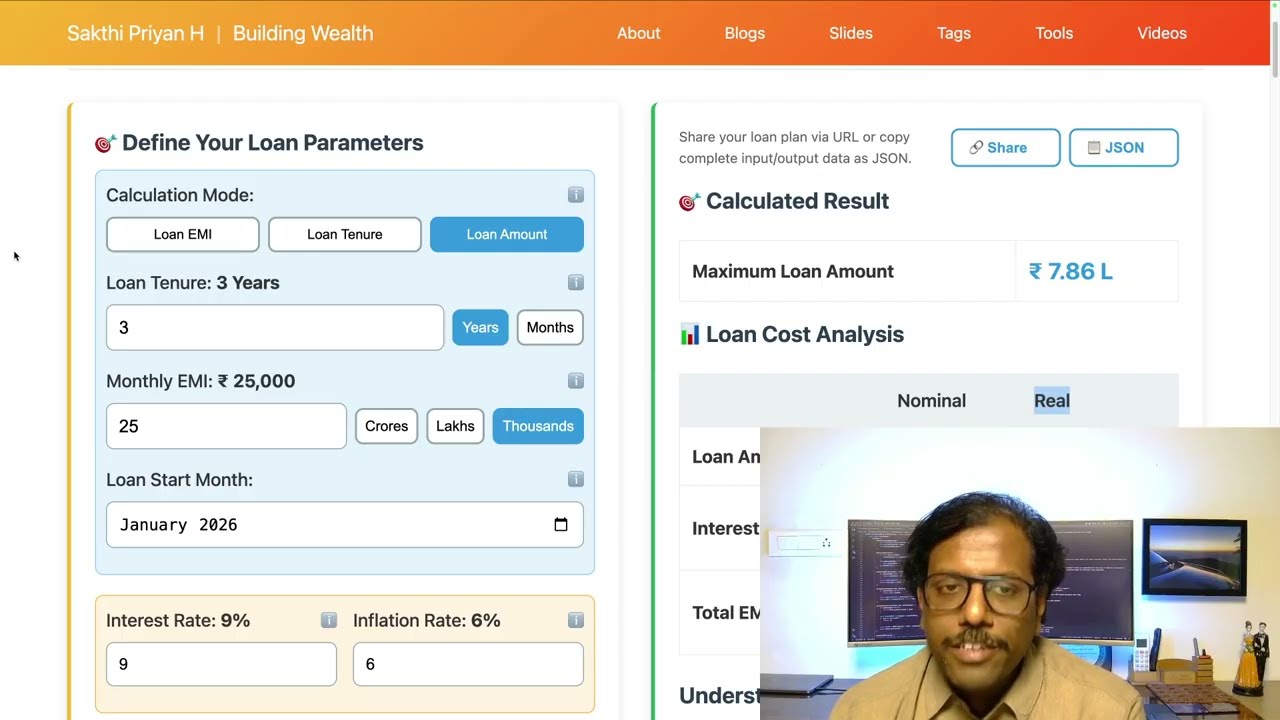 Real Value EMI Engine: See the TRUE Cost of Loans After Inflation (India)