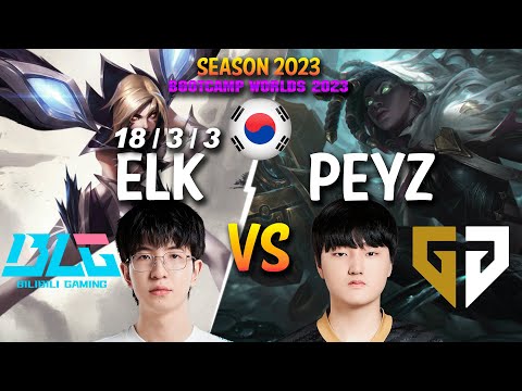 BLG Elk vs GEN Peyz - Elk KAI'SA vs Peyz SENNA + Delight TAHM KENCH - Patch 13.21 KR Ranked
