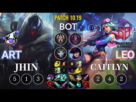 RJ Art Jhin vs SB Leo Caitlyn Bot - KR Patch 10.19