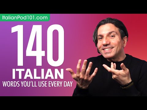 140 Italian Words You'll Use Every Day - Basic Vocabulary #54