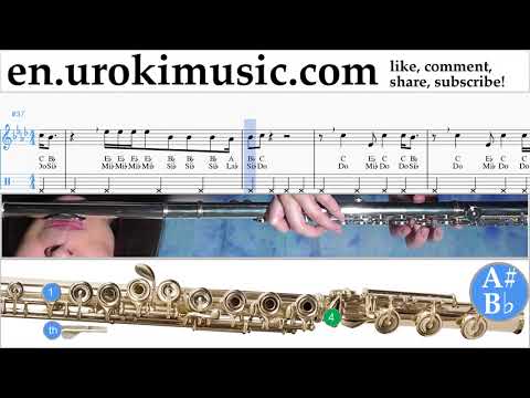 Flute lessons Ariana Grande - Breathin Sheet Music Tutorial um-ih352