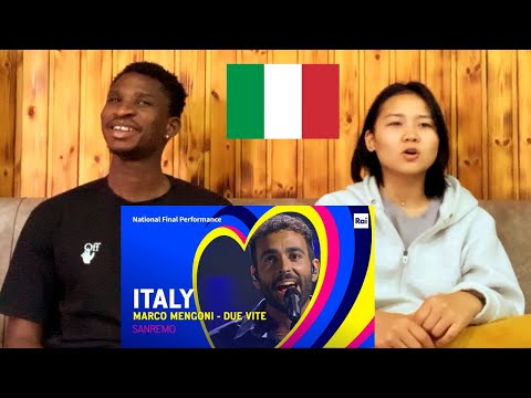 [EUROVISION 2023] | HER FIRST REACTION TO Italy's 🇮🇹 SONG | Marco Mengoni - Due Vite |