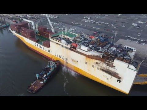 NJ Newark Port Deadly Cargo Ship Fire Report Latest