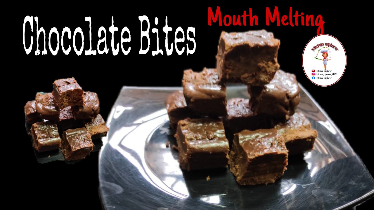 Mouth Melting Chocolate Bites Recipe | Nandini Bite Recipe ~ Kitchen explorer