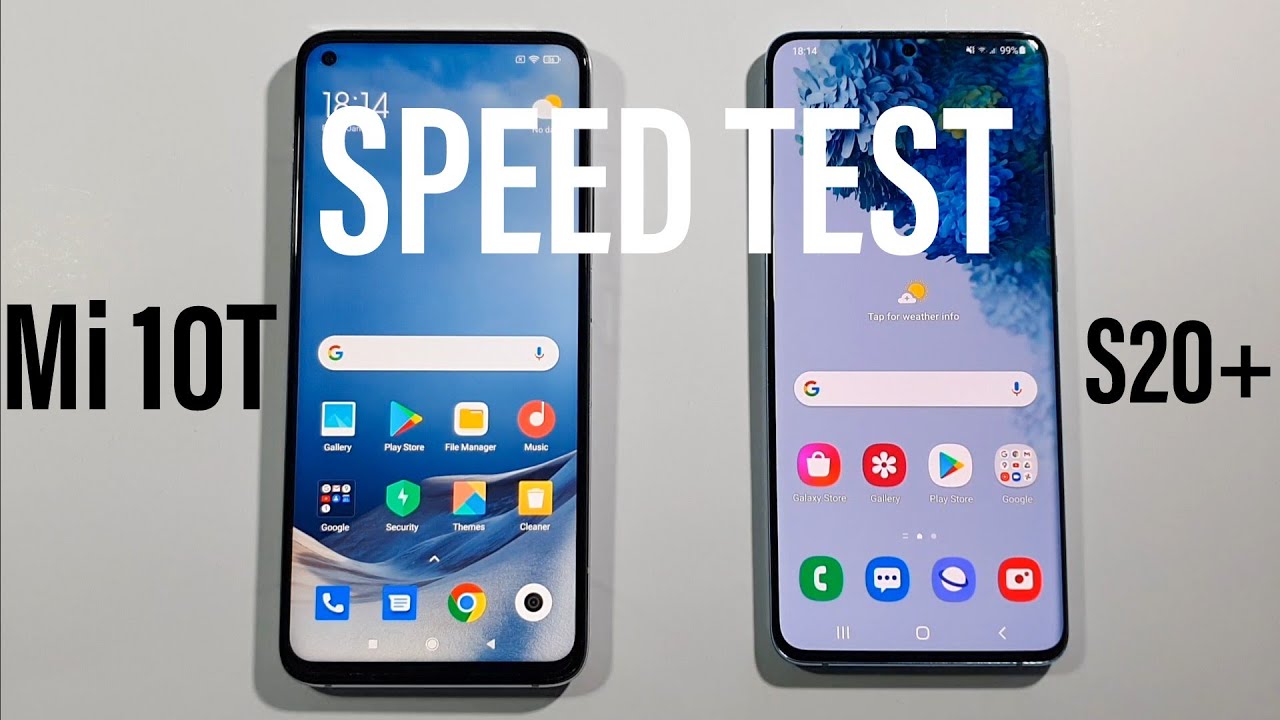 Xiaomi Mi 10T vs Samsung S20 Plus Comparison Speed Test
