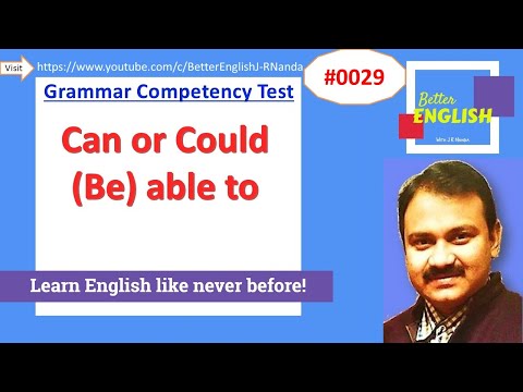 Test yourself and know how to use Can, Could and (Be) able to in your conversation.