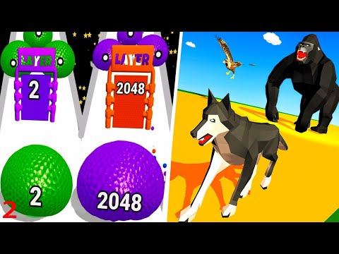 Ball Balloon Run |  Epic Animal Hop Vs Samsh 3D - Max Level Gameplay (Part 2)
