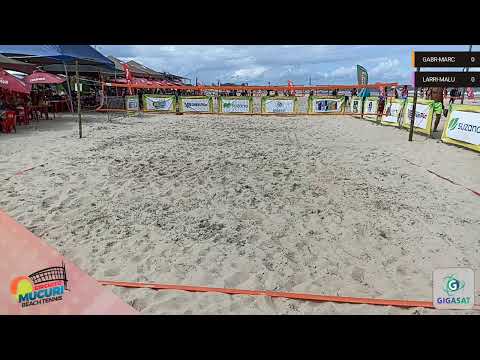 CIRCUITO MUCURI DE BEACH TENNIS - SEMI MISTA C GABR-MARC VS LARRI-MALU