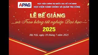 LỄ BẾ GIẢNG VÀ TRAO BẰNG TỐT NGHIỆP ĐẠI HỌC 2025