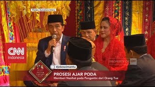 Ini Nasihat Jokowi Untuk Kahiyang-Bobby Saat Punca
