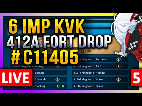 6 Imperium KVK: 412A Fort drop 🔥 LIVE! 🔴 C11405 1412 1875 1647 1892 1823 1606 #5
