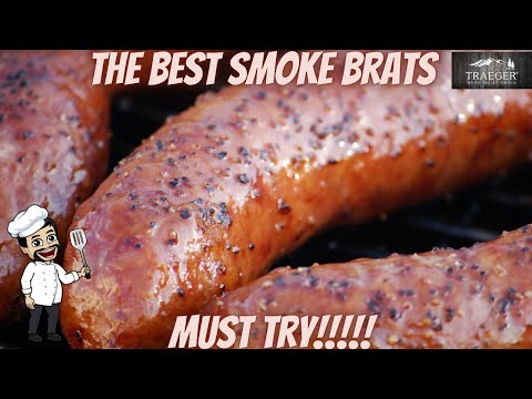 Smoke brats on Traeger grill - how to cook bratwurst