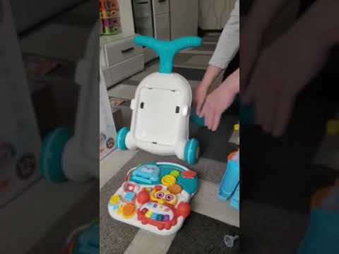 Ходунки каталка Морские обитатели 2 в 1 со столиком