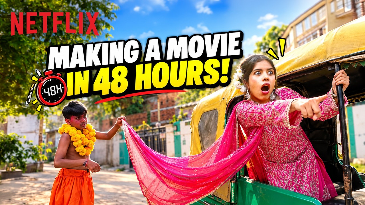 Pragati Verma made a Netflix Movie in just 48 hours!! Bhulakkad Papa ki Lottery | Netflix India