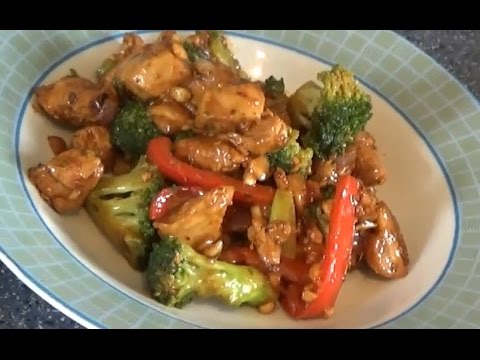 How to make a low carb chicken & peanut butter stir...