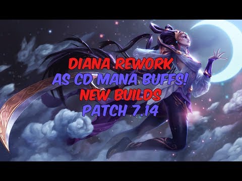 New Diana Mid vs Ziggs - Diana Rework - Plat 1 [NA] - Patch 7.14