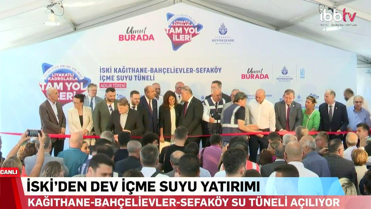 İSKİ KAĞITHANE - BAHÇELİEVLER - SEFAKÖY İÇME SUYU TÜNELİ AÇILIYOR